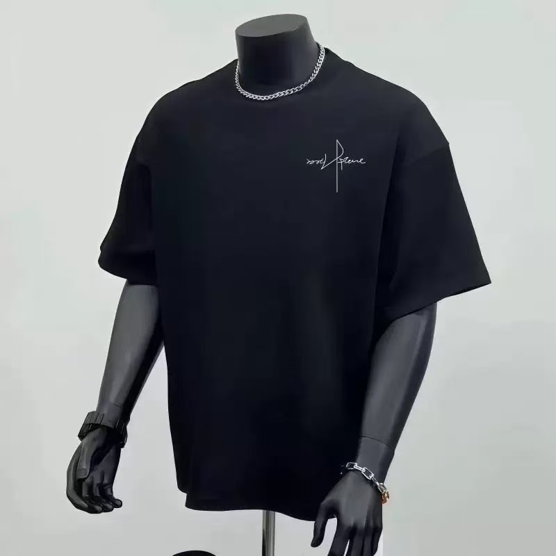 100% Cotton Men’s T-Shirt, Summer Loose-Fit Casual & Sports Short Sleeve Tee, Versatile Basic Top For Commuting And Workout