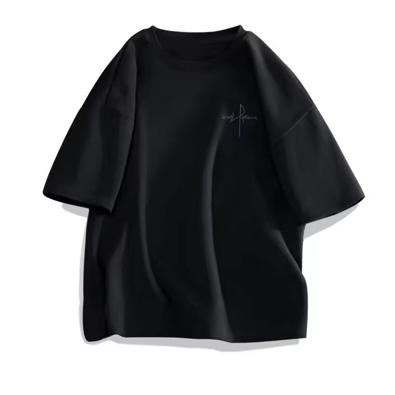 100% Cotton Men’s T-Shirt, Summer Loose-Fit Casual & Sports Short Sleeve Tee, Versatile Basic Top For Commuting And Workout