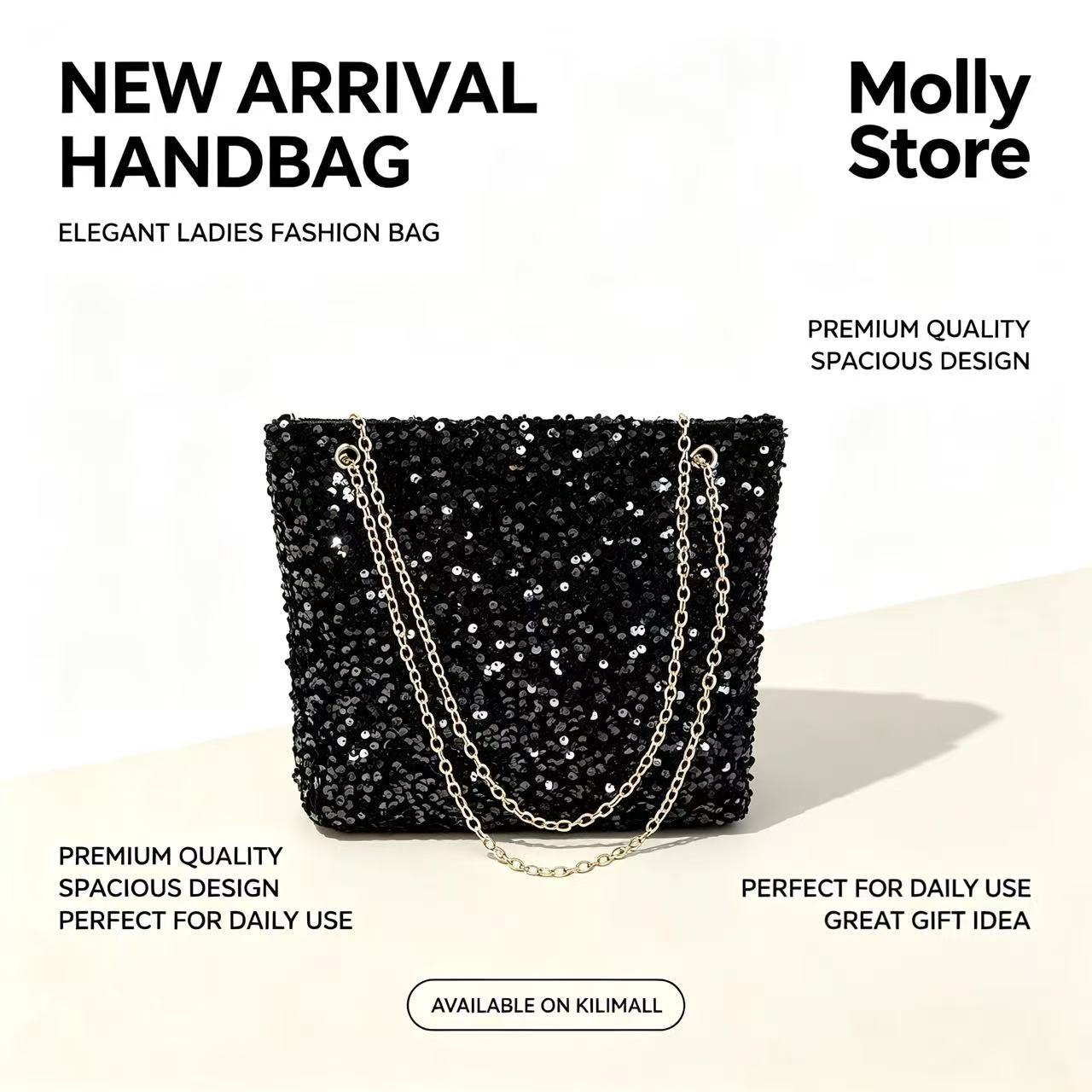 Women Sequin Bag Small Shoulder Tote Sparkly Purse Clutch Handbags Evening Bag Party Bling Glitter Sparkle Sequin Purse