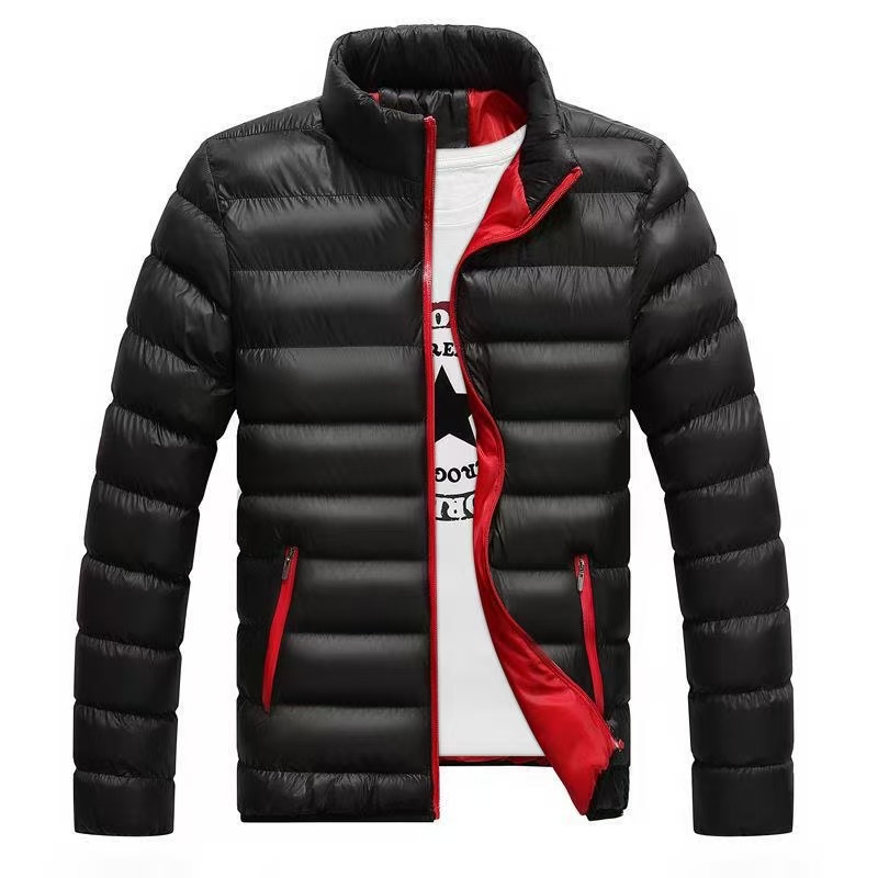 Autumn/Winter Men's Sports Coat New Warm Coat Stand Collar Cardigan Outdoor Padded Jacket Men's Clothing