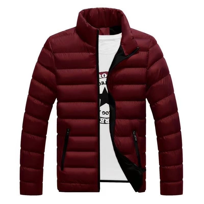 Autumn/Winter Men's Sports Coat New Warm Coat Stand Collar Cardigan Outdoor Padded Jacket Men's Clothing