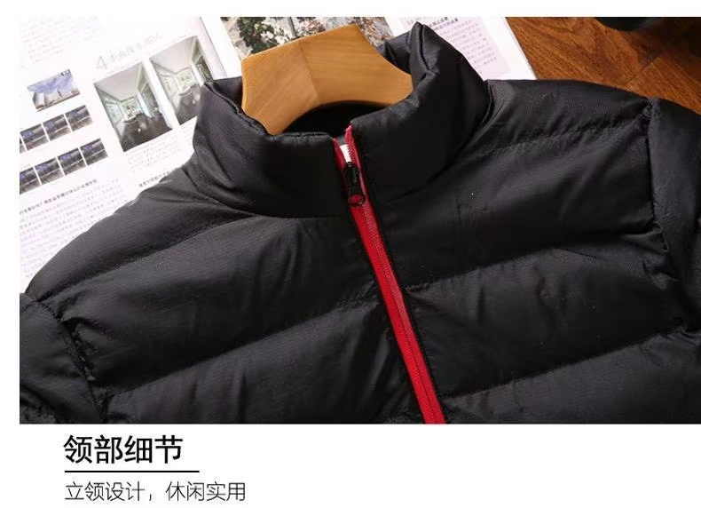 Autumn/Winter Men's Sports Coat New Warm Coat Stand Collar Cardigan Outdoor Padded Jacket Men's Clothing