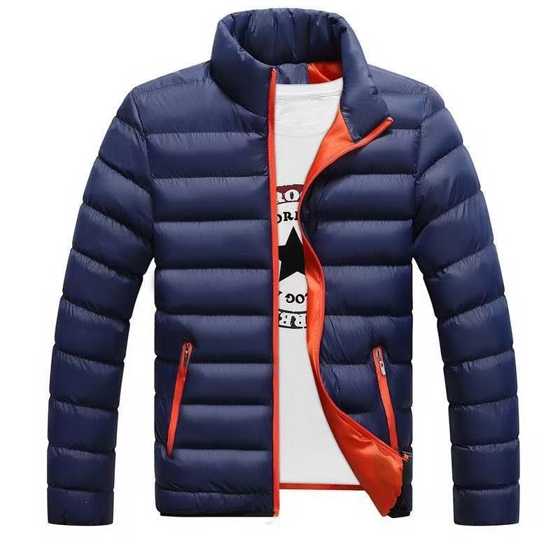 Autumn/Winter Men's Sports Coat New Warm Coat Stand Collar Cardigan Outdoor Padded Jacket Men's Clothing
