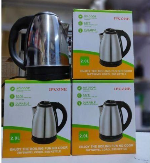 IPCONE Kettle 2L 1500W Energy Efficient Jug Cordless Stainless Steel Electric Water Kettle Boiling