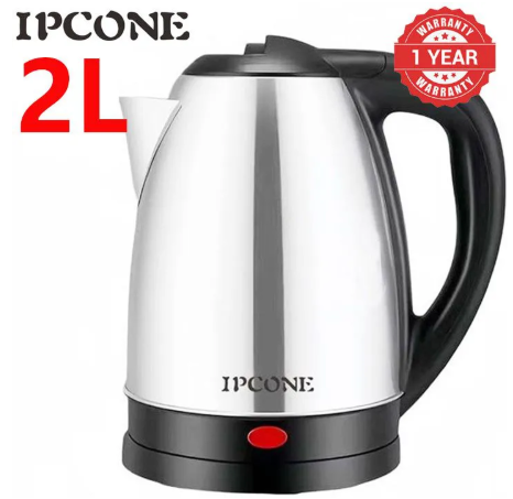 IPCONE Kettle 2L 1500W Energy Efficient Jug Cordless Stainless Steel Electric Water Kettle Boiling