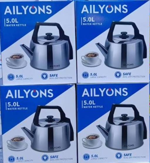 AILYONS 5L Electric Kettles Stainless steel  electric kettle Kitchen Appliances Small Appliances energy-efficient Safety lock lid & Boil-dry protection easy-clean