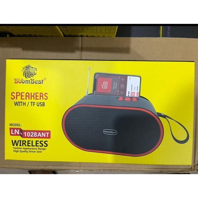 FLASH SALE OFFER  BoomBest LN-1028ANT Wireless Bluetooth Speaker & Radio – Strong Bass Soundbox with FM Radio, Portable & Powerful Audio