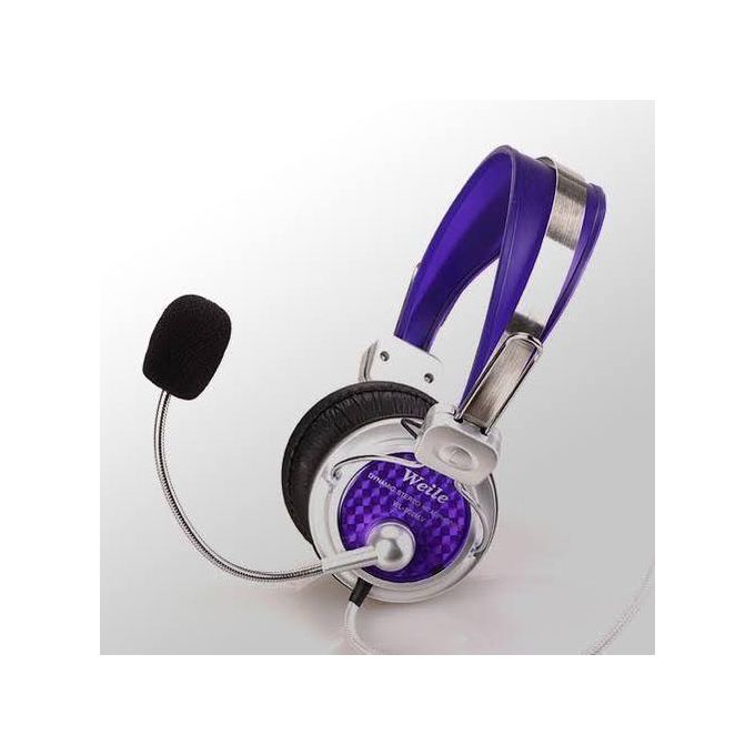 Multimedia Headset Stereo Headphones With Microphone, Deep Bass