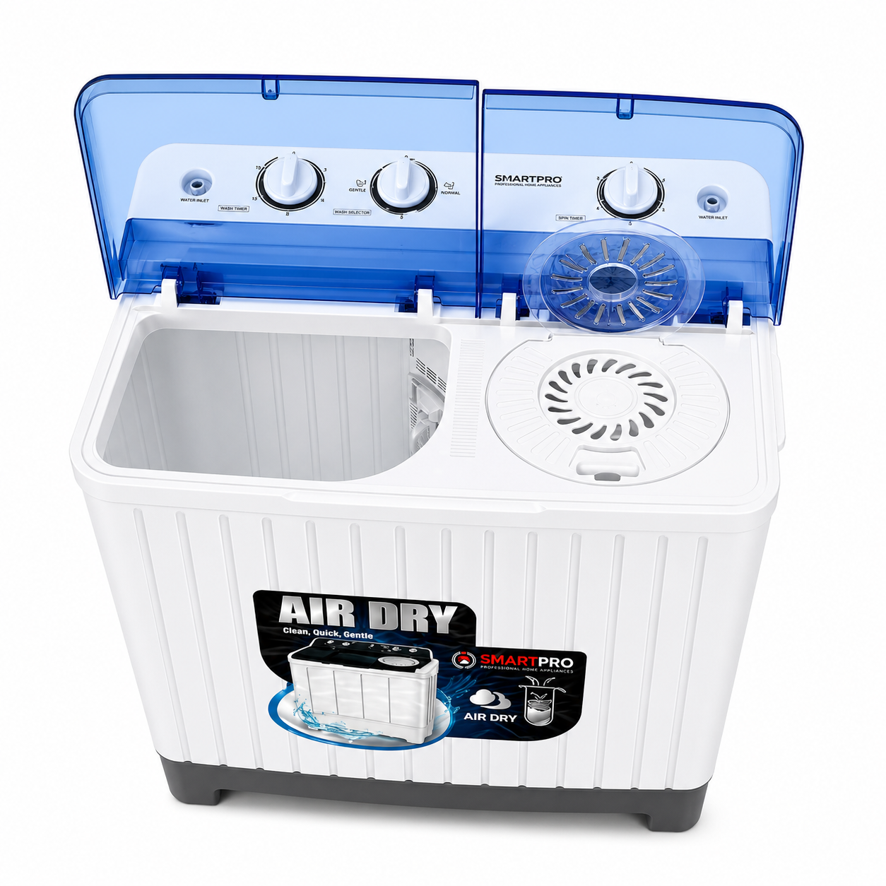 SmartPro Washing Machine 10kg Semi-Automatic Twin-Tub (1 Year Warranty)