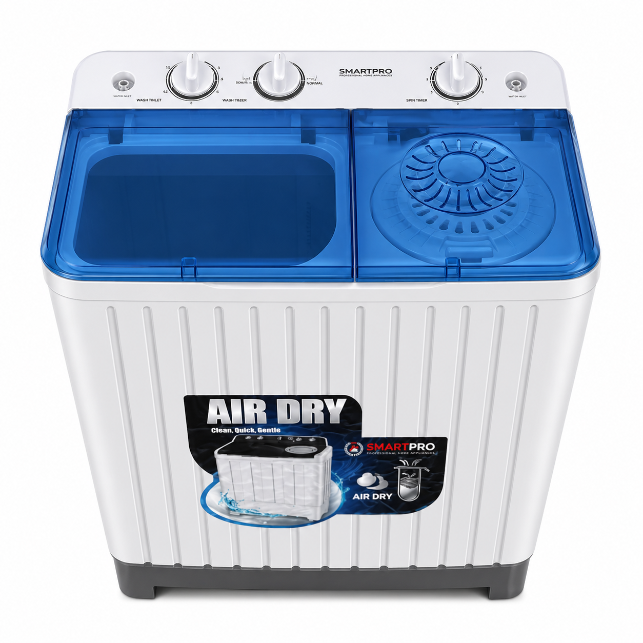 SmartPro Washing Machine 10kg Semi-Automatic Twin-Tub (1 Year Warranty)
