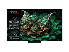 TCL 75C7K 75 Inch Premium QD-Mini LED 4K Google TV 144Hz Bang & Olufsen with free gifts