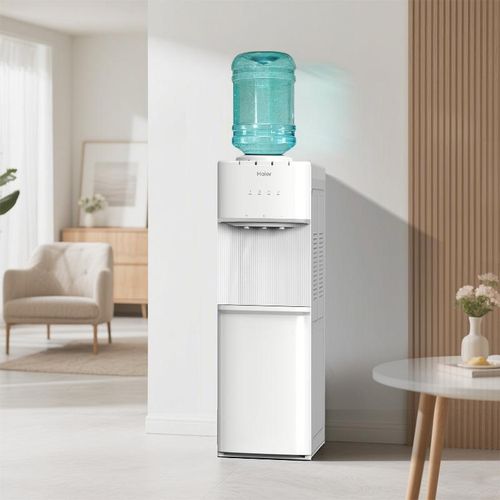 Haier dispenser top load hot, normal and cold water With Compressor HDC-TB3B1W