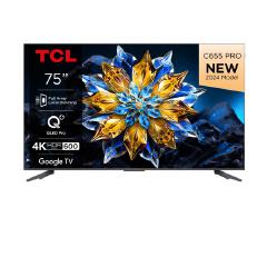 TCL TV 75 C655 75 Inch Google 4K QLED PRO Smart TV – Dolby Vision Atmos, ONKYO 2.1CH, 120Hz DLG with free gifts