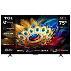 TCL TV 75 C655 75 Inch Google 4K QLED PRO Smart TV – Dolby Vision Atmos, ONKYO 2.1CH, 120Hz DLG with free gifts
