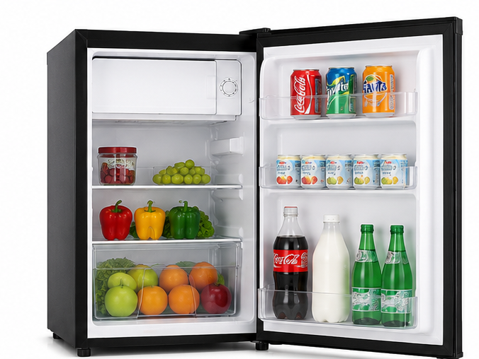 Gnix 90litres single door frost fridge FR120 black With Free Gifts