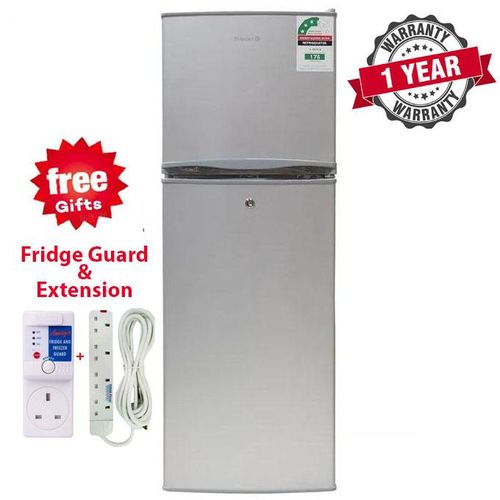 Volsmart Fridge 138L Double Doors Refrigerator VL-BCD138 With FREE GIFTS Silver