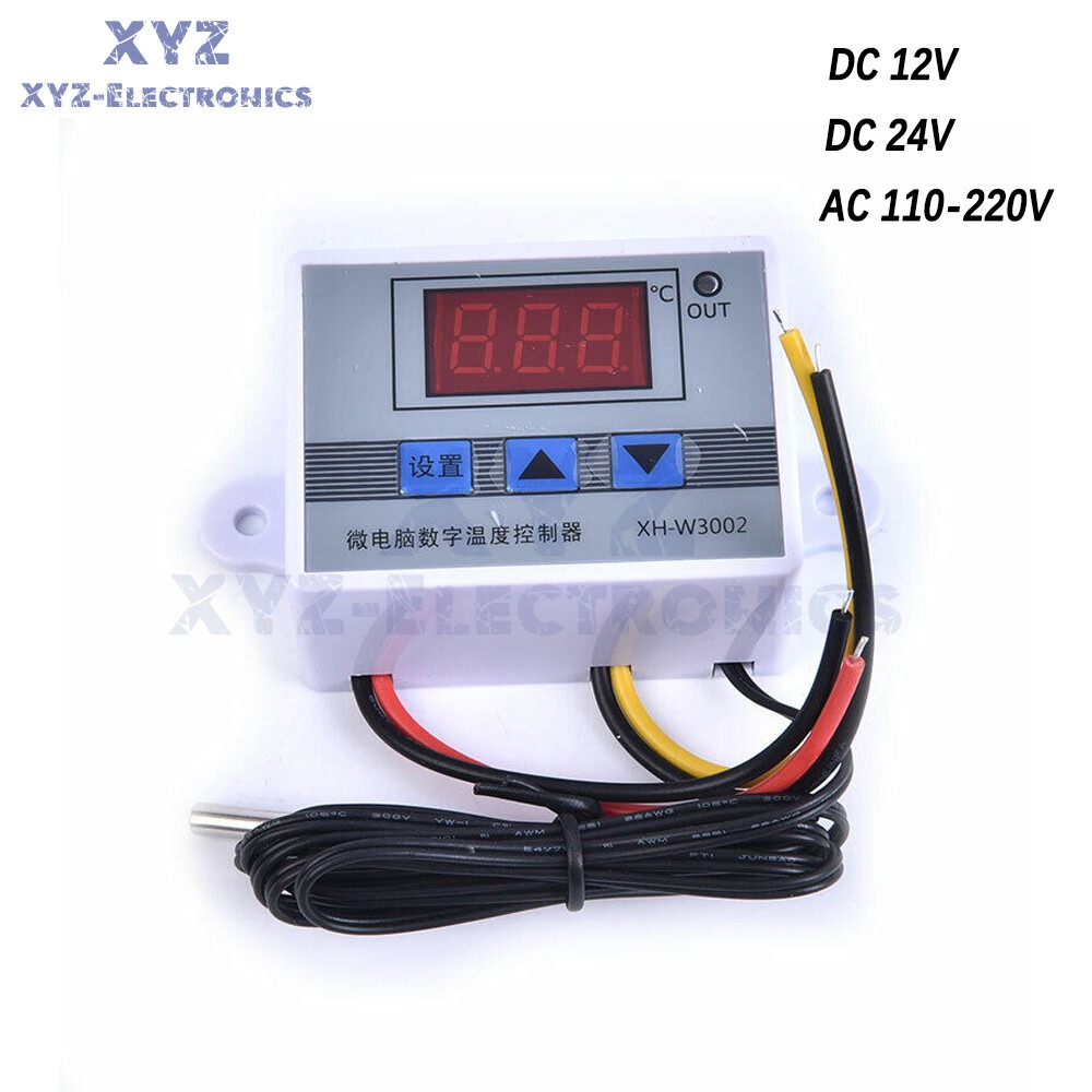 Digital Temperature Controller Thermostat Control with NTC Sensor Probe XH-W3002 Incubator 220V Led Digital Thermoregulator Thermostat Temperature Controller Switch -