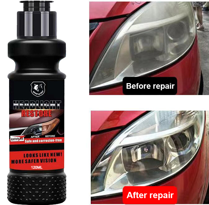 Car Headlight Restoration Kit: Restore Headlamp Clear from Yellowing & Oxidation Waterproof Gloss Finish -Eliminate Dirt Car Light Cleaner, Headlight Treatments for Automotive Trucks RVs Motorcycles -