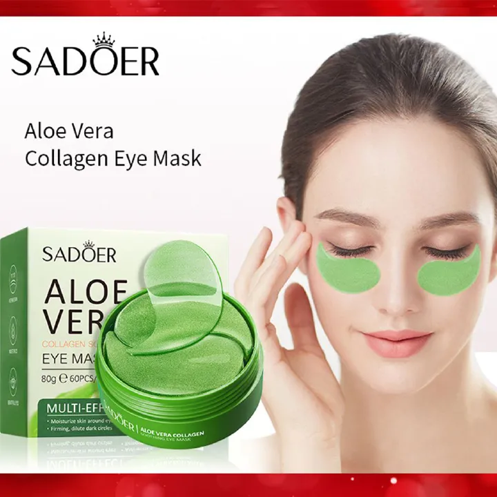 Eye Pads, Anti-aging 60 Pieces Eye Patches, Aloe Vera & Collagen Eye Pads for Eye Dark Circles, Eye Mask with Aloe Vera, Anti-Ageing Eye Patches, Removing Wrinkles, Puffiness and Puffiness,wrinkles-