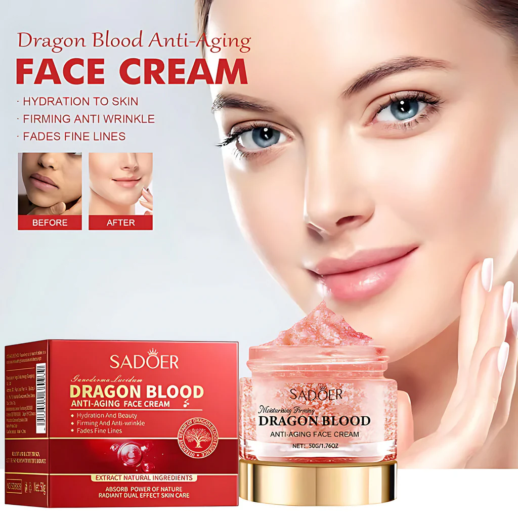 Dragon Blood Anti-Aging Luxury Moisturizing Face Cream Dragon Blood Face Cream Nourishing Skin Lightening Moisturizing Water Cream Skincare Blood-activating,, Long-lasting Hydration, Nourishes-