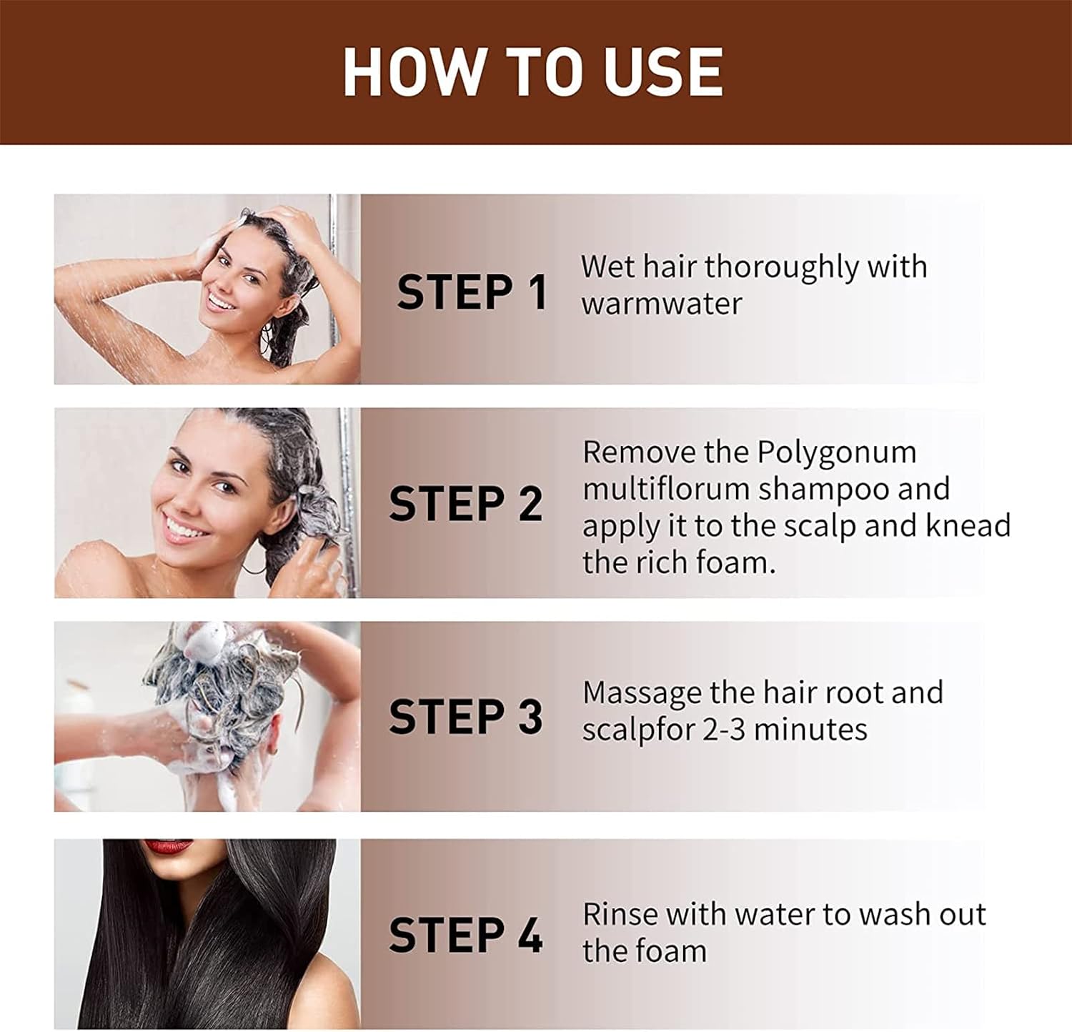 Polygonum Multiflorum Natural Hair Darkening Shampoo Soap, Repair Grey White Hair, Color Dye-for Face, Hair and Body Organic Black Soap to Moisturize and Repair Damages For All Ages Men and Women,80G.