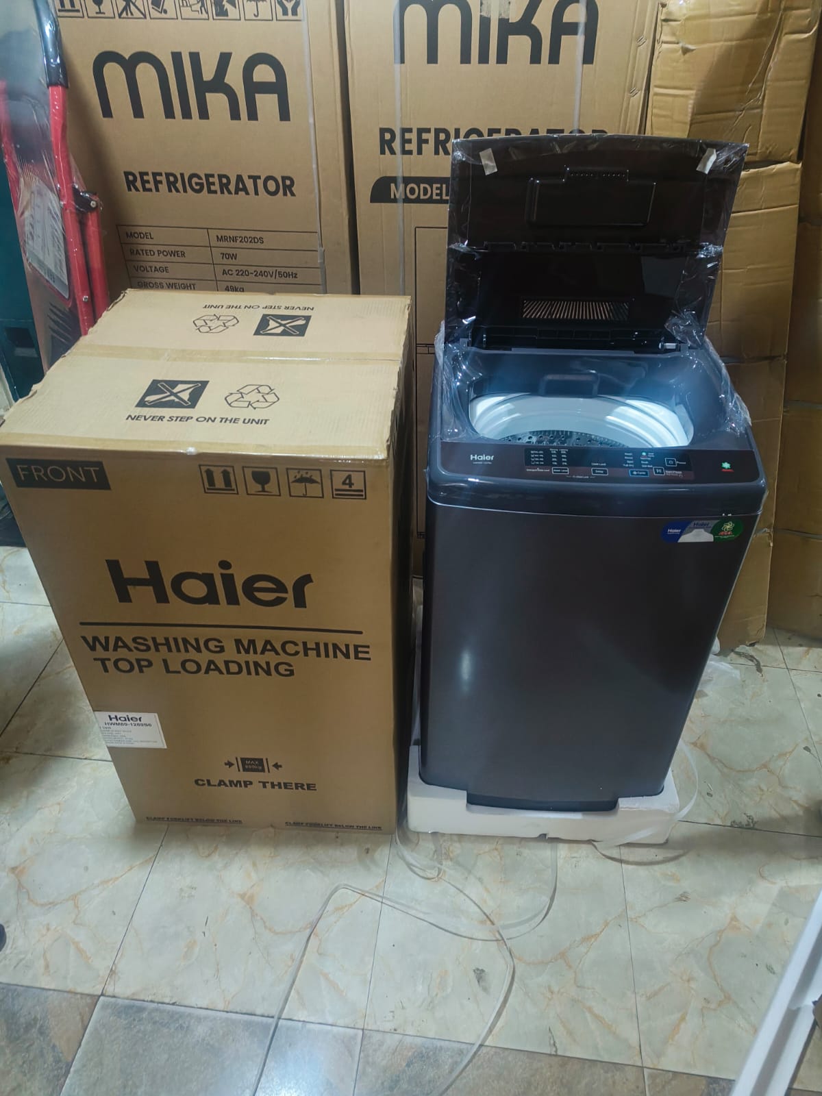 🔥 BEST DEAL OFFER 🔥 - A 1 pc Haier 8kg Fully Automatic Top Load Washing Machine | Smart Wash System | Energy Efficient Home Laundry Appliance