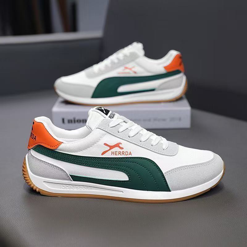 FEELING [New·Hot Sale] Size 40-46 Men's Gump Shoes Sports Shoes Breathable Multi-Material Leather Patchwork Soft Bottom Durable Men's Sports Shoes's Running Shoes