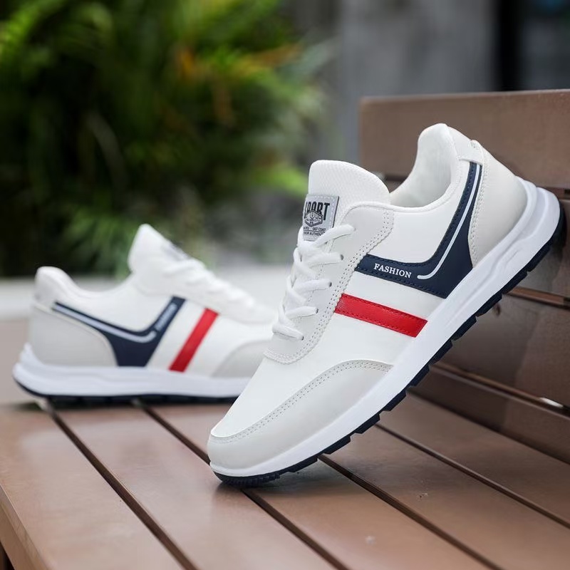 FEELING [New·Hot Sale] Hot Sale Men's Shoes Trendy Fashion Men's Sports Shoes Artificial Leather Men's Casual Shoes Breathable D Men's Running Shoes