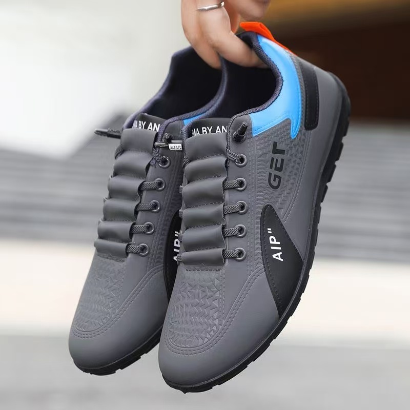 FEELING [New·Hot Sale] Size 40-47 Men's Shoes Forrest Gump Shoes Sports Shoes Men's Fashion Running Shoes PU Leather Sports Casual Shoes