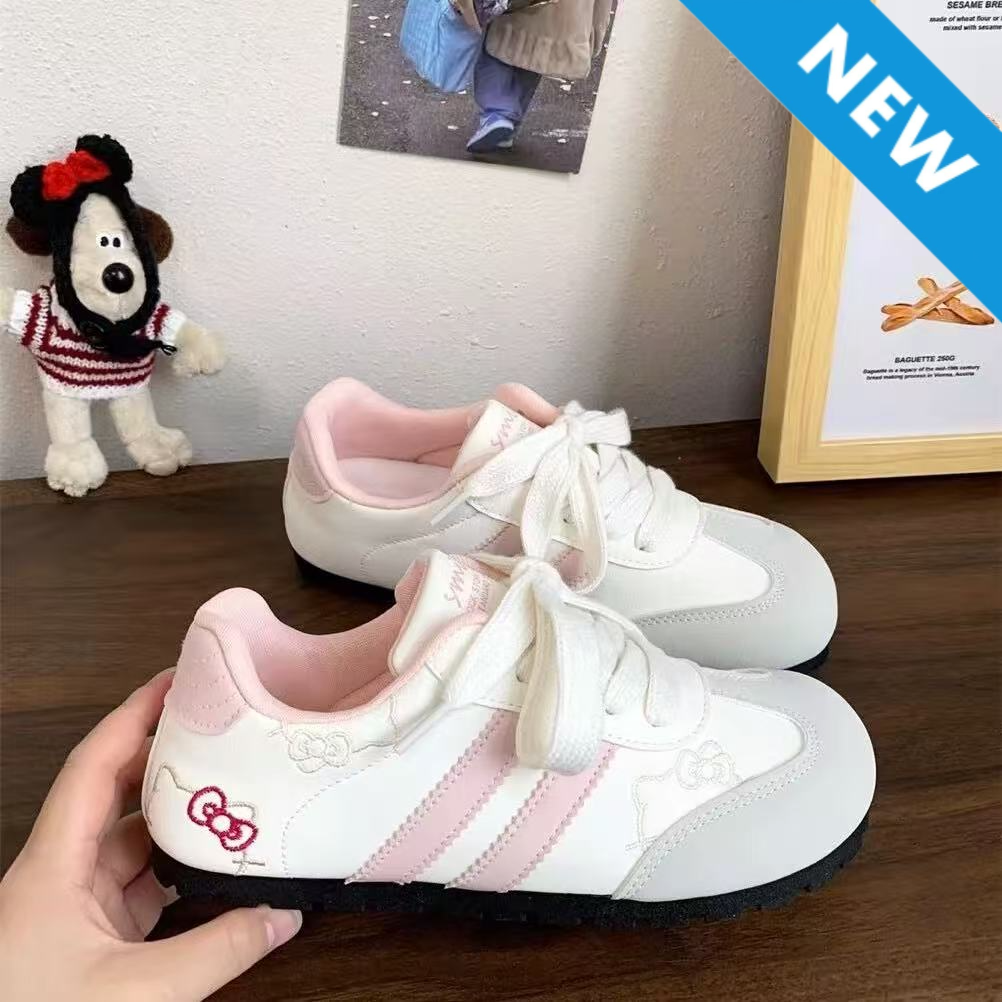 FEELING [New Hot Selling] Fashionable Super Girl Series Women's Sneakers TK Cat Embroidery Design Women's Sneakers Casual Women's Sports Running Shoes