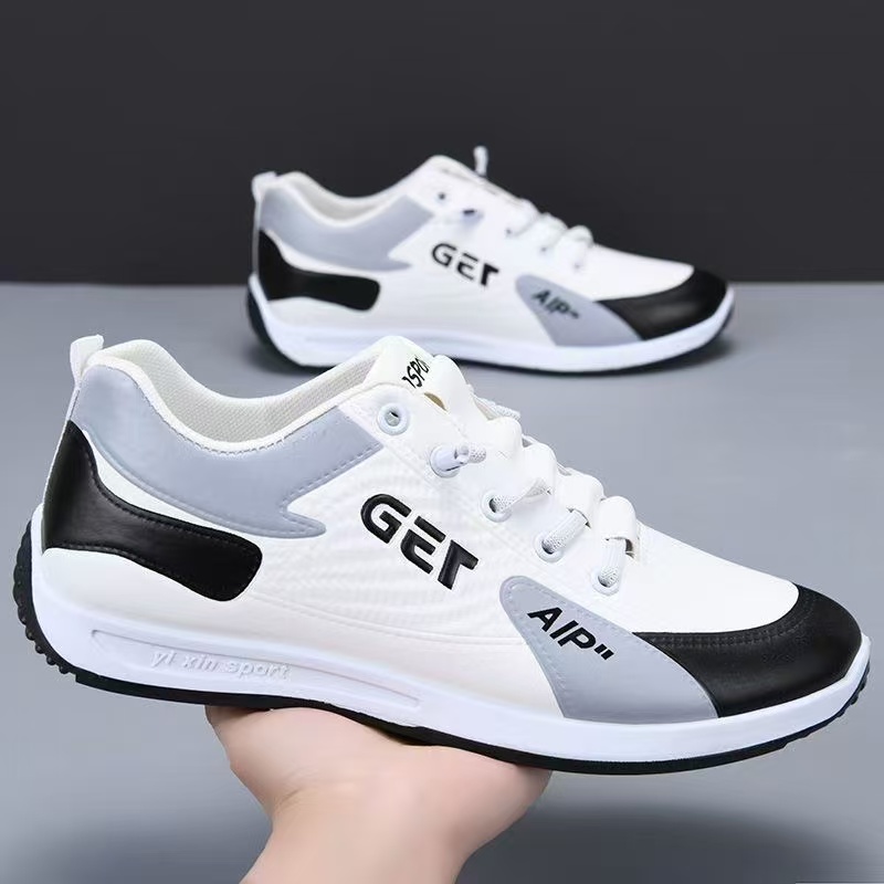 FEELING [New·Hot Sale] Size 40-47 Men's Shoes Forrest Gump Shoes Sports Shoes Men's Fashion Running Shoes PU Leather Sports Casual Shoes