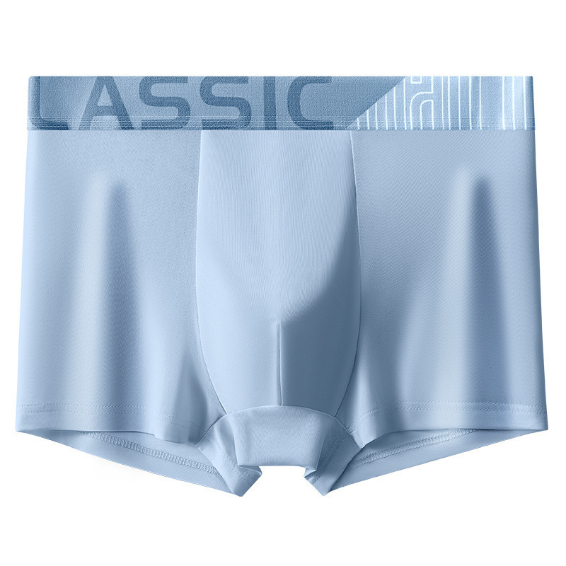 Large size XL-4XL 4PC men's clothing underwear boys' Ice silk boxers breathable boxer briefs students shorts clothes