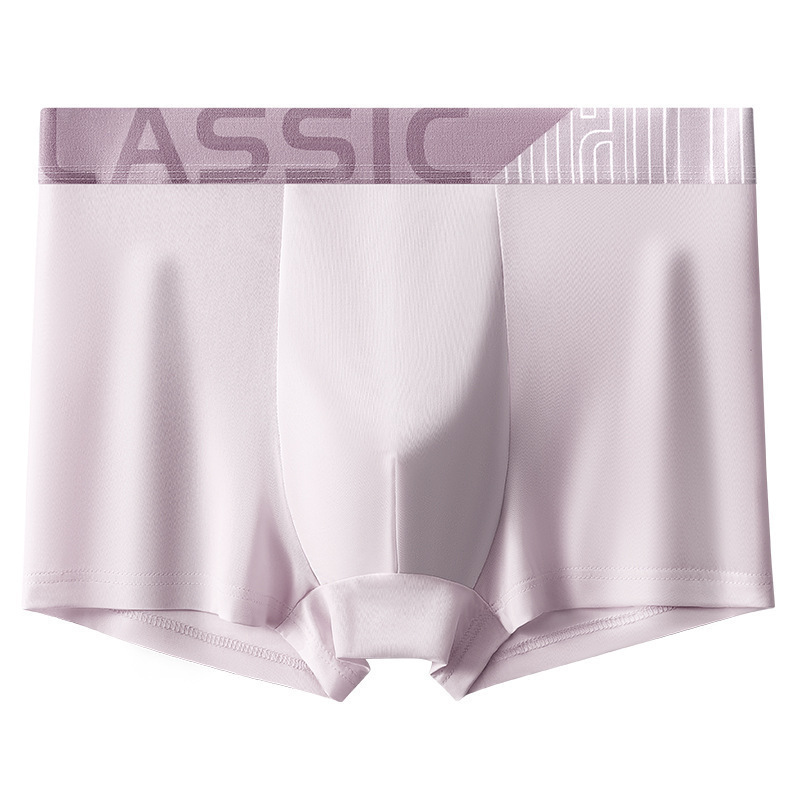 Large size XL-4XL 4PC men's clothing underwear boys' Ice silk boxers breathable boxer briefs students shorts clothes