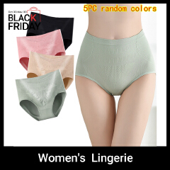 Thor 5PC colors random Woman's panties High waist shaping antibacterial panties  ladies tummy tuck buttock lifting seamless underwear girls briefs lingerie