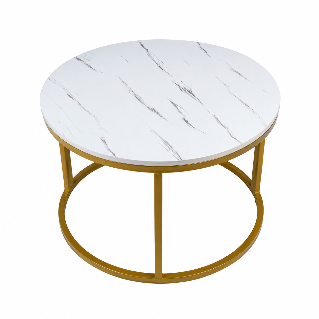 【PROMOTION!】  Round Nesting Coffee Table High Quality Modern Bree Strong Nordic luxury Durable Classic Sitting Room Coffee 1 Round Table