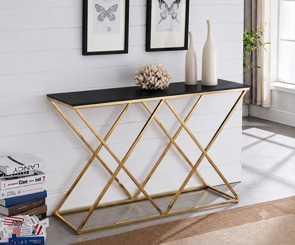 【Promotion】 Modern Luxury Console Table 0.9Mtrs for Living Room, Bedroom or Study Room