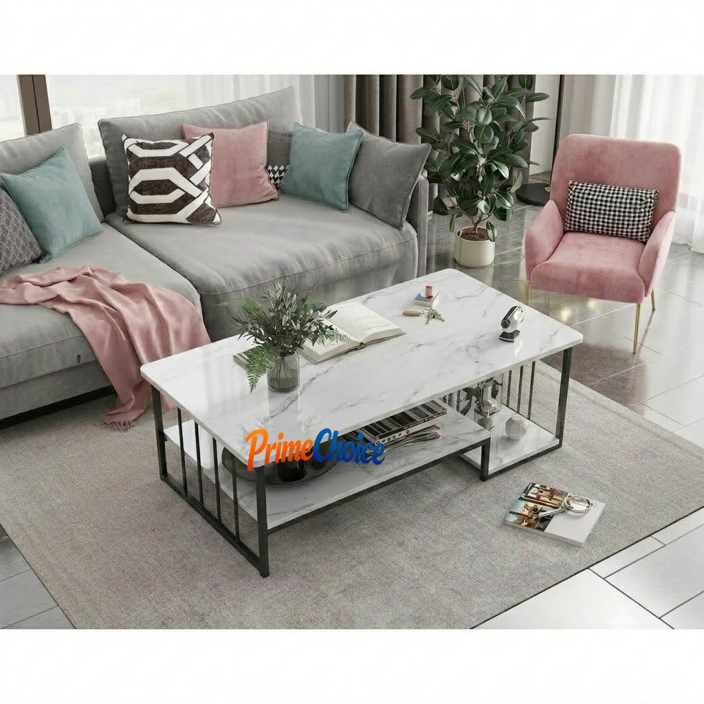 PROMOTION!  Modern 4ft x 2ft  Luxury Nordic Coffee Table Stylish Living Room Center Table with Durable Design & Elegant Finish