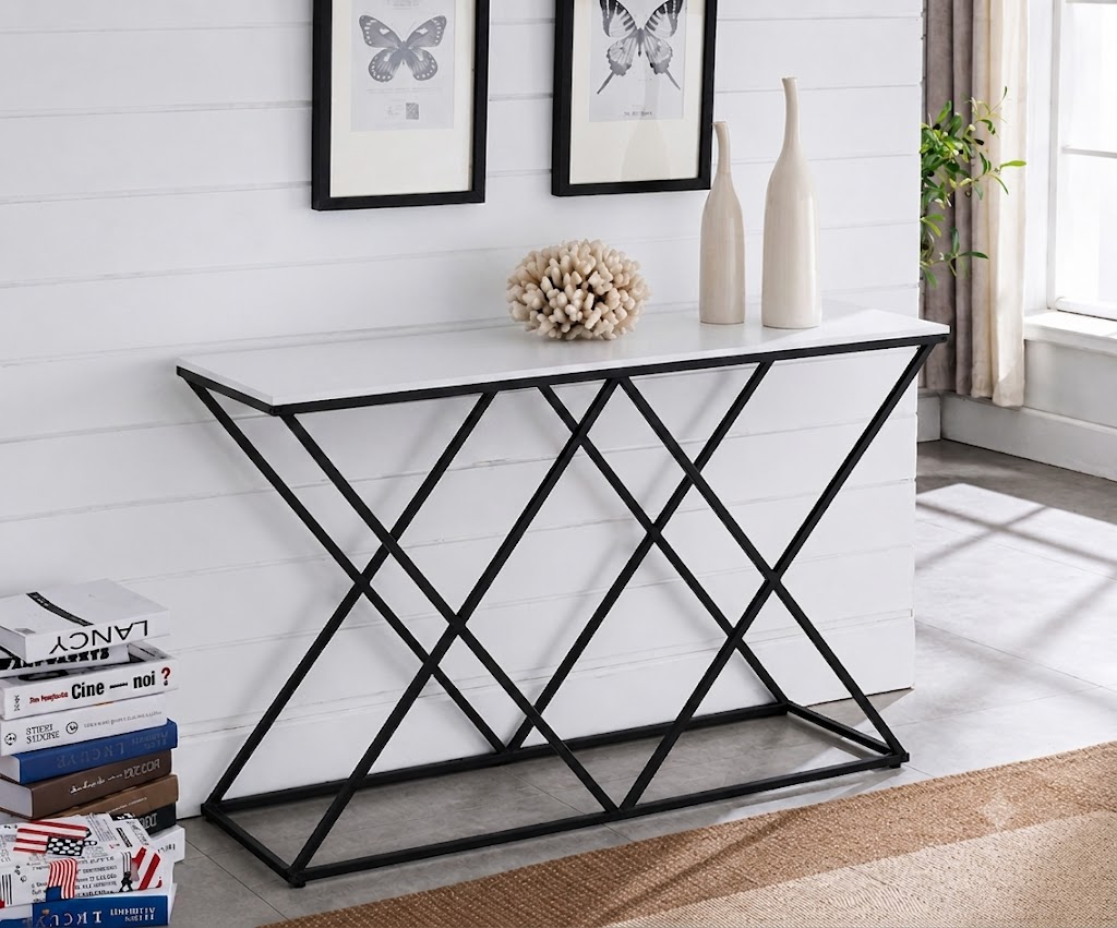 【Promotion】 Modern Luxury Console Table 0.9Mtrs for Living Room, Bedroom or Study Room