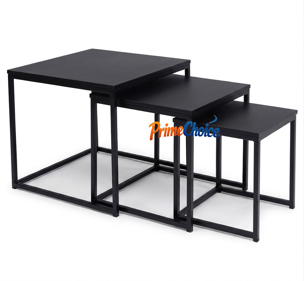 【PROMOTION!】Amani Nesting Coffee Tables 3 Pcs Set Furniture High Quality Durable Classic Sitting Room 3 Coffee Tables