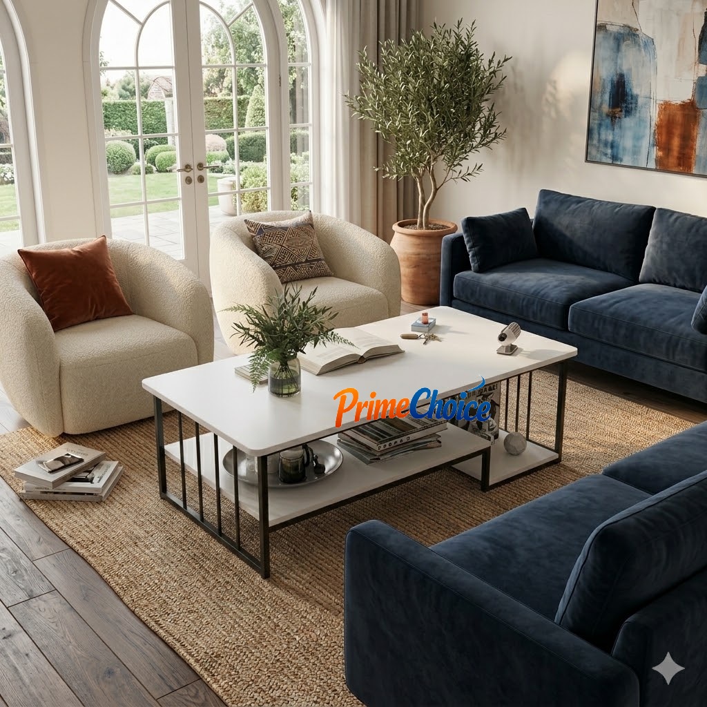 PROMOTION!  Modern 4ft x 2ft  Luxury Black Coffee Table Stylish Living Room Center Table with Durable Design & Elegant Finish