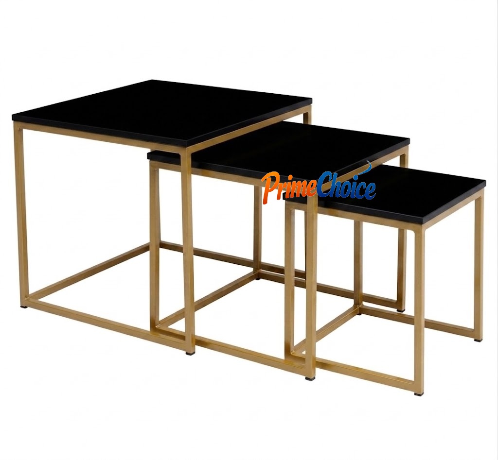 【PROMOTION!】Amani Nesting Coffee Tables 3 Pcs Set Furniture High Quality Durable Classic Sitting Room 3 Coffee Tables