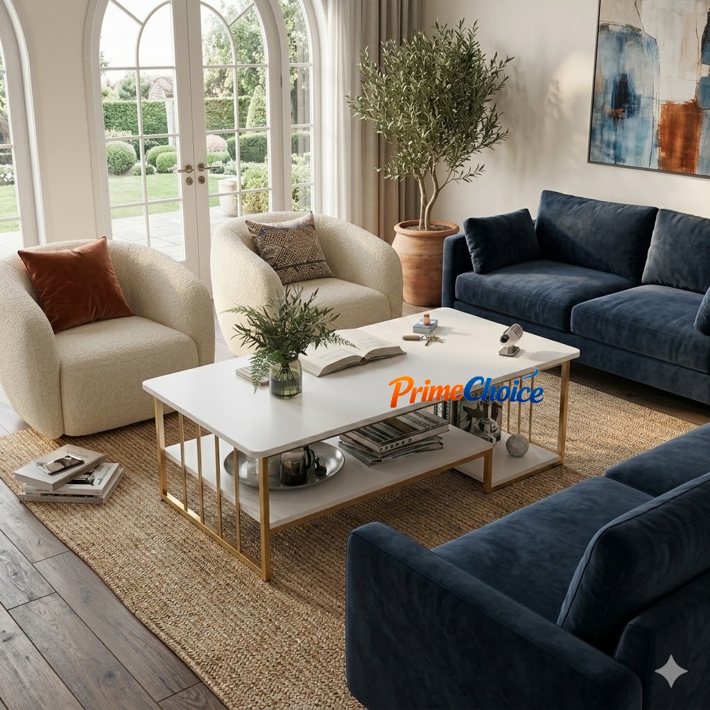 PROMOTION!  Modern 4ft x 2ft  Luxury Black Coffee Table Stylish Living Room Center Table with Durable Design & Elegant Finish