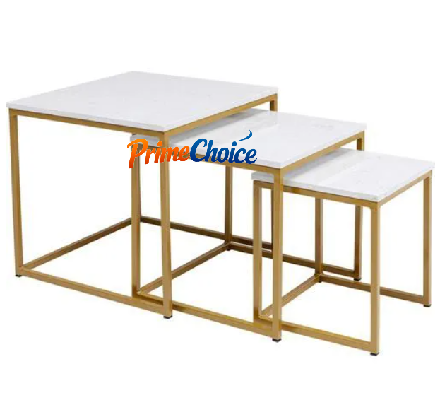 【PROMOTION!】Amani Nesting Coffee Tables 3 Pcs Set Furniture High Quality Durable Classic Sitting Room 3 Coffee Tables