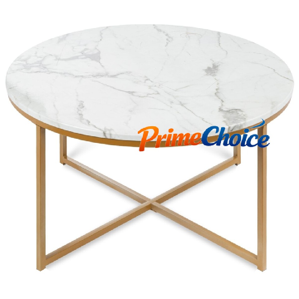 【PROMOTION!】  Round Nesting Coffee Table  with Marble effect High Quality Modern Bree Strong Nordic luxury Durable Classic Sitting Room Coffee 1 Round Table