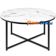 【PROMOTION!】  Round Nesting Coffee Table  with Marble effect High Quality Modern Bree Strong Nordic luxury Durable Classic Sitting Room Coffee 1 Round Table