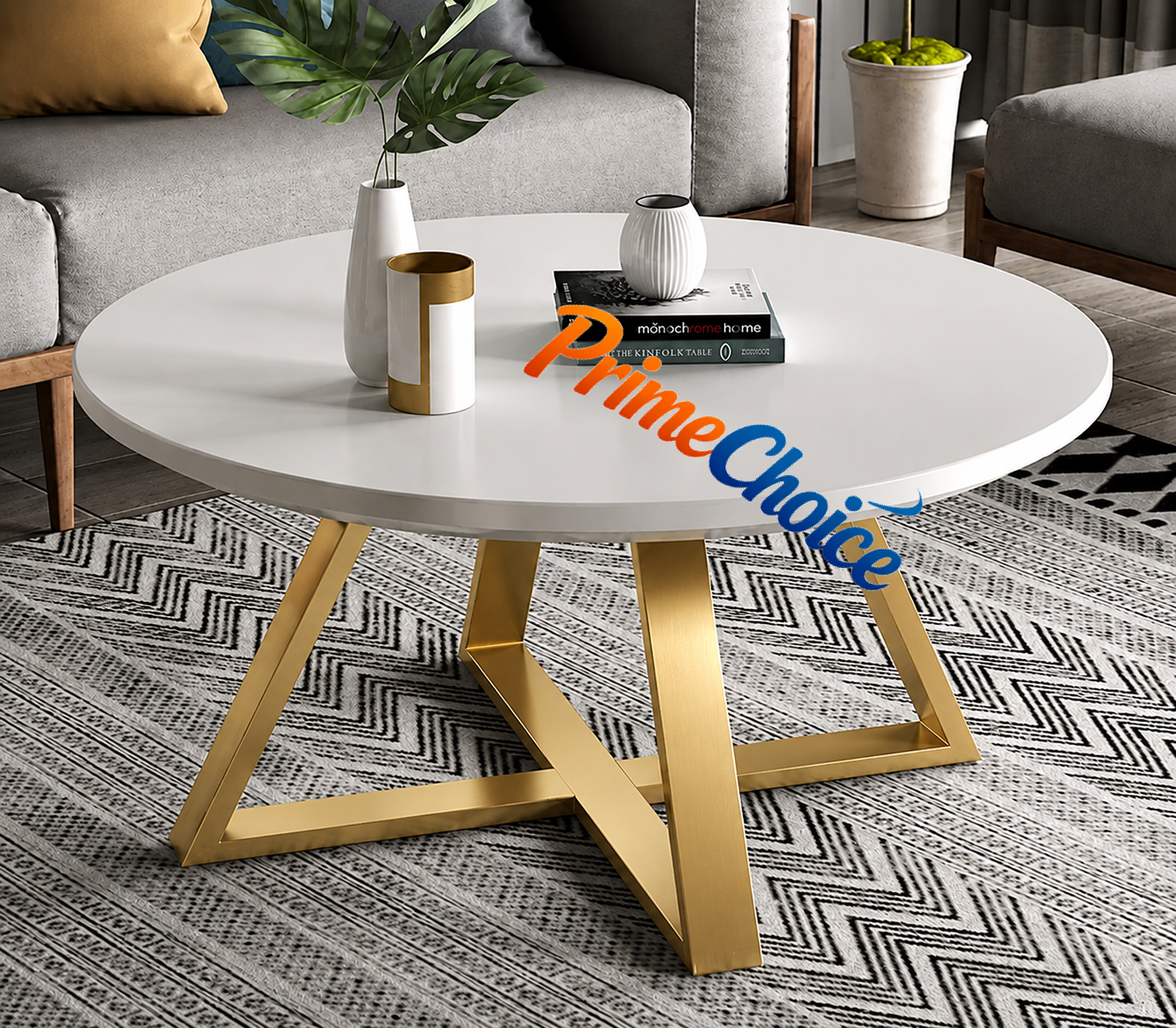 Round Nesting Coffee Table  with Marble effect High Quality Modern Bree Strong Nordic Metallic Stand luxury Durable Classic Sitting Room Coffee 1 Round Table