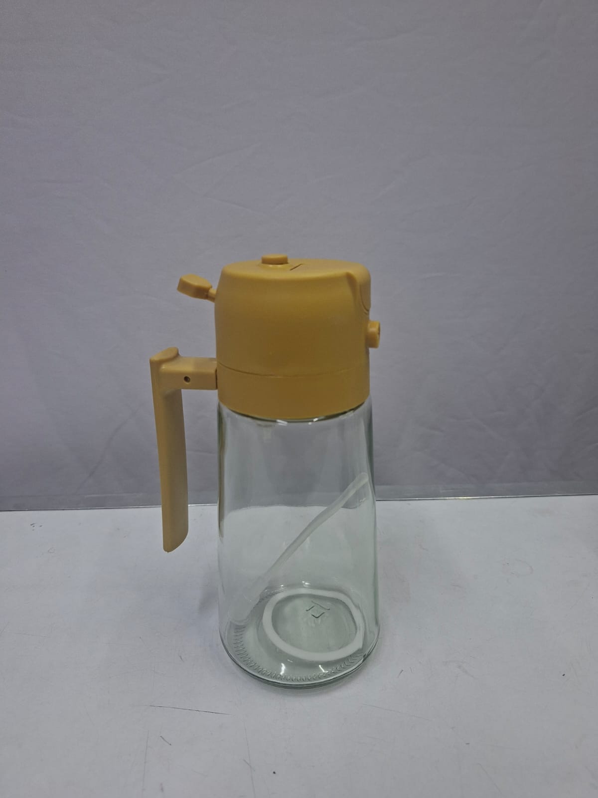 470ml Dual Oil Dispenser and Sprayer, Refillable Cooking Oil Bottle for Pouring and Spraying, Multipurpose Kitchen Accessory for Food Preparation, Cooking, Baking and Salad Dressing
