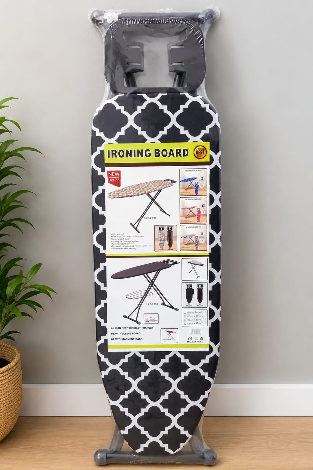 Heavy-Duty Metallic Foldable Ironing Board – Portable and Height-Adjustable Ironing Table with Sturdy Metal Frame, Space-Saving Folding Design for Home Laundry, Clothes Pressing and Everyday Household
