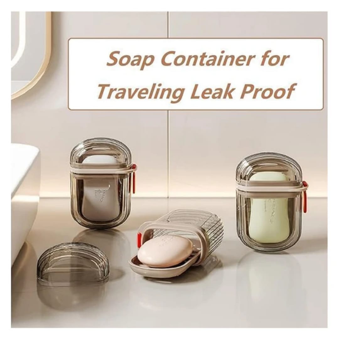 Portable Travel Soap Holder, ABS Plastic Soap Storage Case with Compact Design, Convenient Soap Container for Keeping Bar Soap Organised During Travel, Holidays, School, Gym Visits and Everyday Bathro