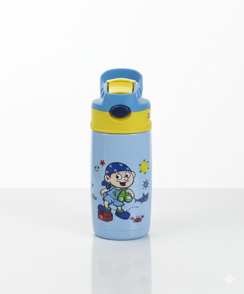 Happy Baby Insulated Portable Kitchen Baby Flask with Silicon Spout – 350ml Capacity for Keeping Milk, Food, or Drinks at Perfect Temperature On-the-Go